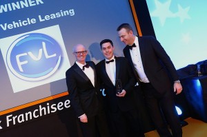 Andy Watson, Business Development Manager at FVL accepts award