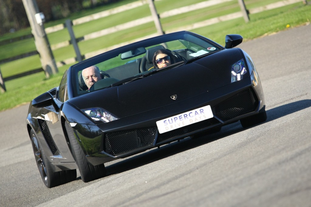 black convertible sports car