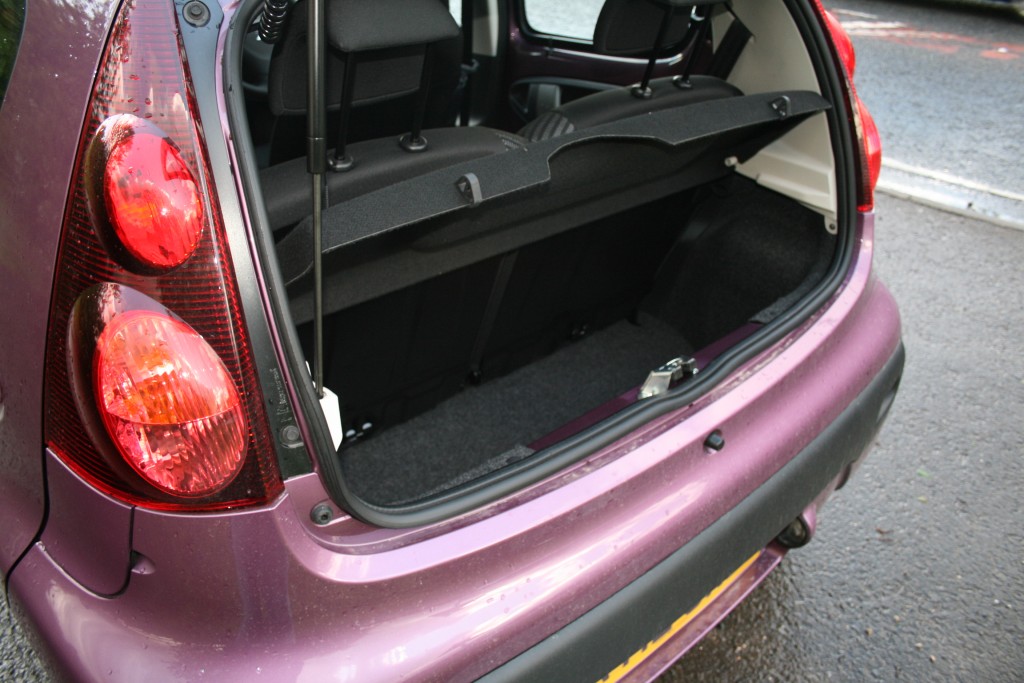 Boot space in Peugeot 107