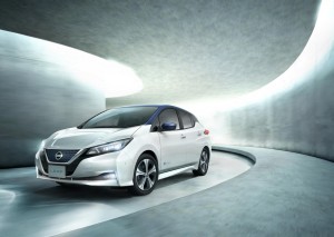 The new Nissan Leaf features pioneering technology.