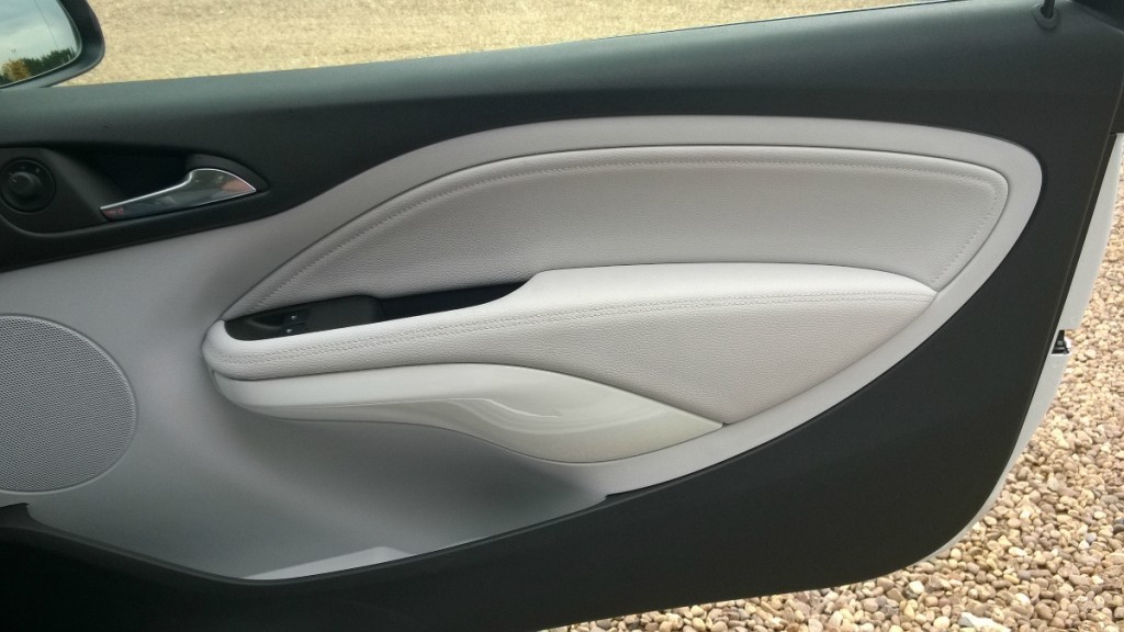 Door interior detail in Vauxhall Adam White Edition