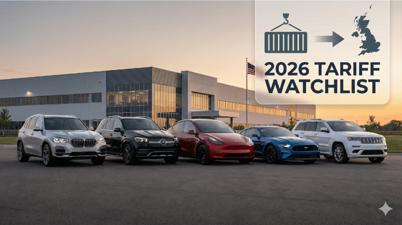 Which UK Lease Cars are Manufactured in the US? (2026 Tariff Watchlist)