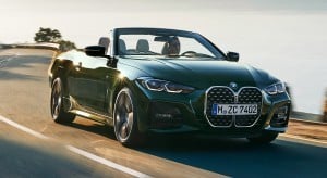 Roof down on the BMW 4 Series Convertible