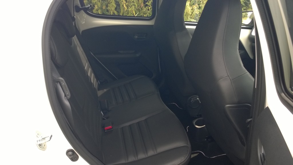 Citroen C1 rear passenger accommodation. Click for hi-res image