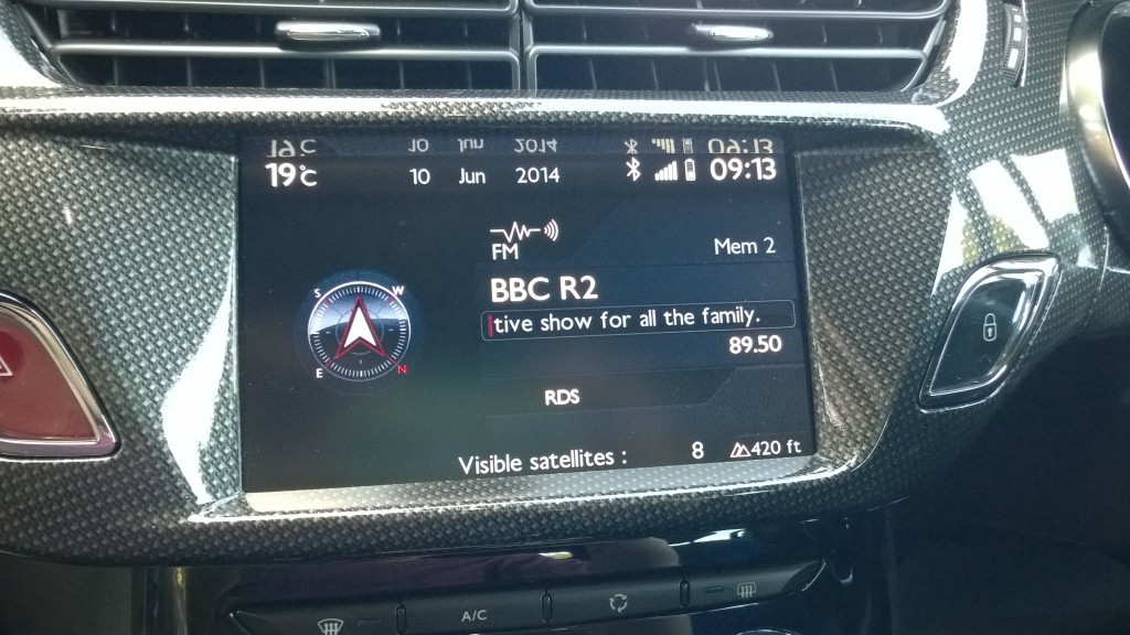 DS3 Entertainment touch screen