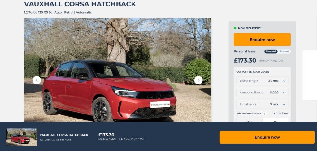 Small Automatic Car Lease Deals