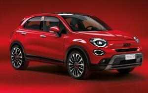 Fiat 500X Hybrid car lease front.