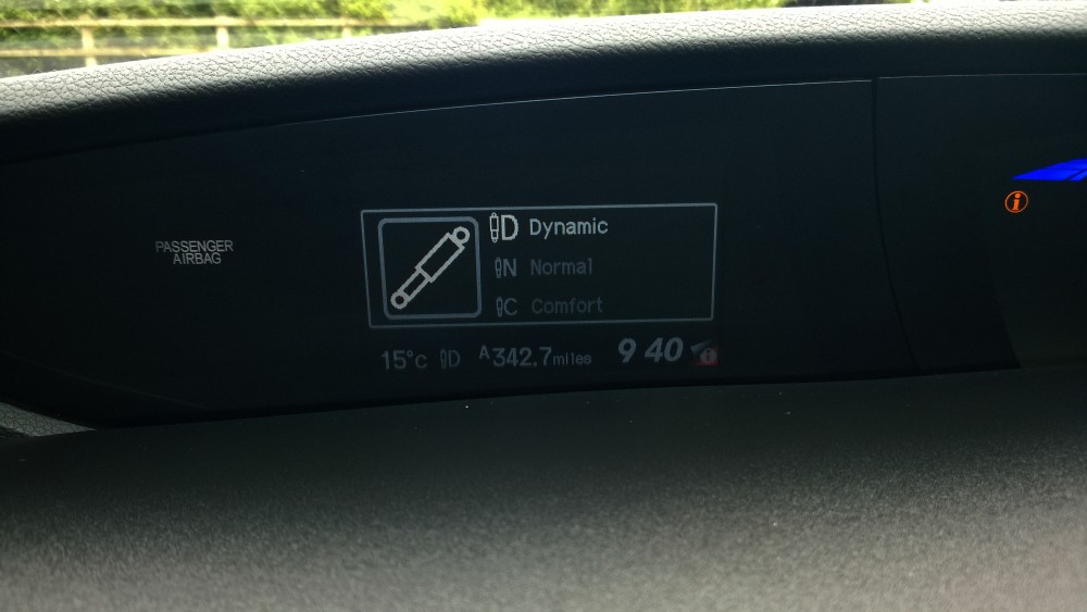 Honda Civic Tourer review - Suspension adjustment