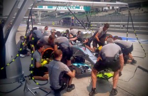 Mercedes Pit stop