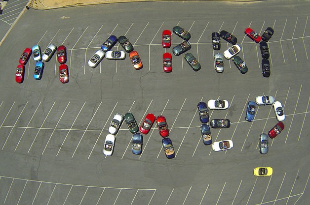 Marriage proposal with 44 Mazdas Marriage proposal with 44 Mazdas