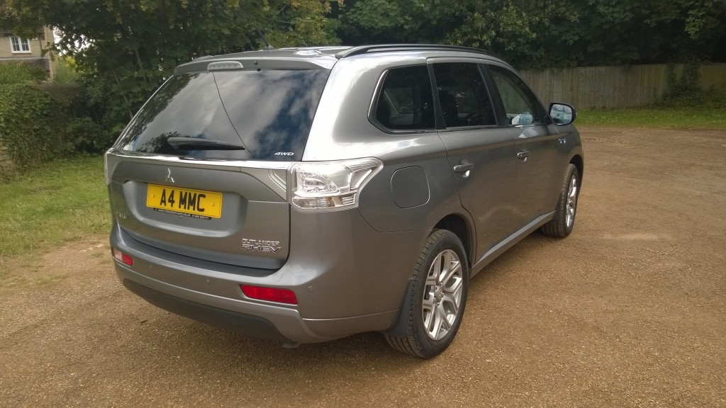 Mitsubishi Outlander PHEV Rear and Side View