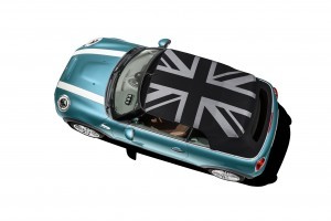 New Mini Convertible Union Jack roof first vehicle leasing 2
