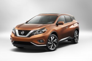 coming soon the Nissan Murano Nissan Murano, metallic bronze colour crossover