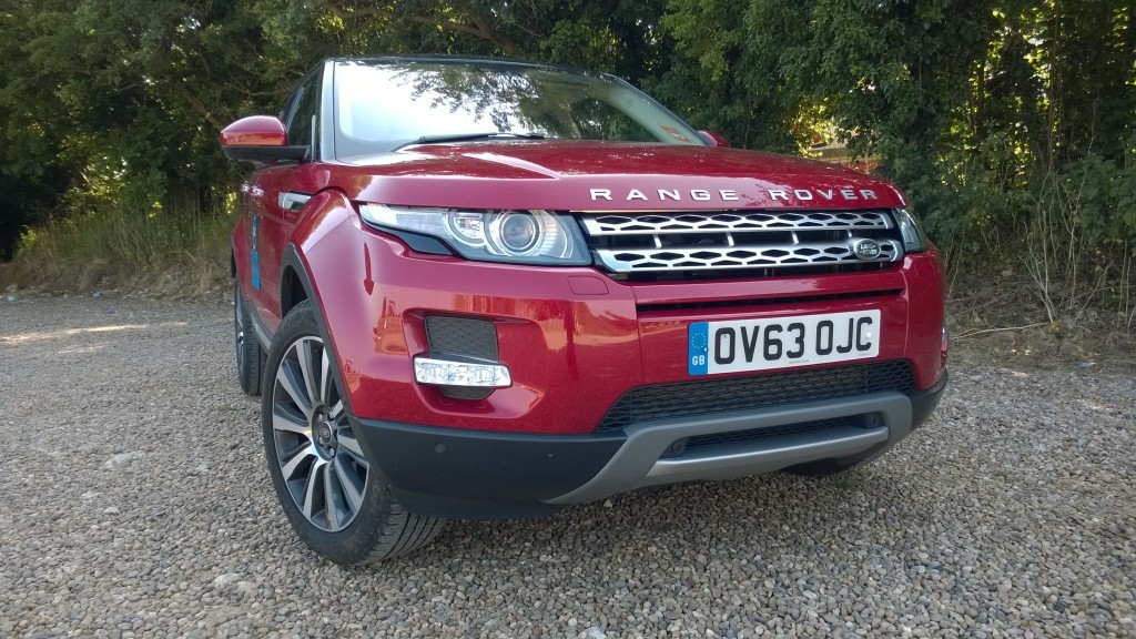 Front view of the Evoque