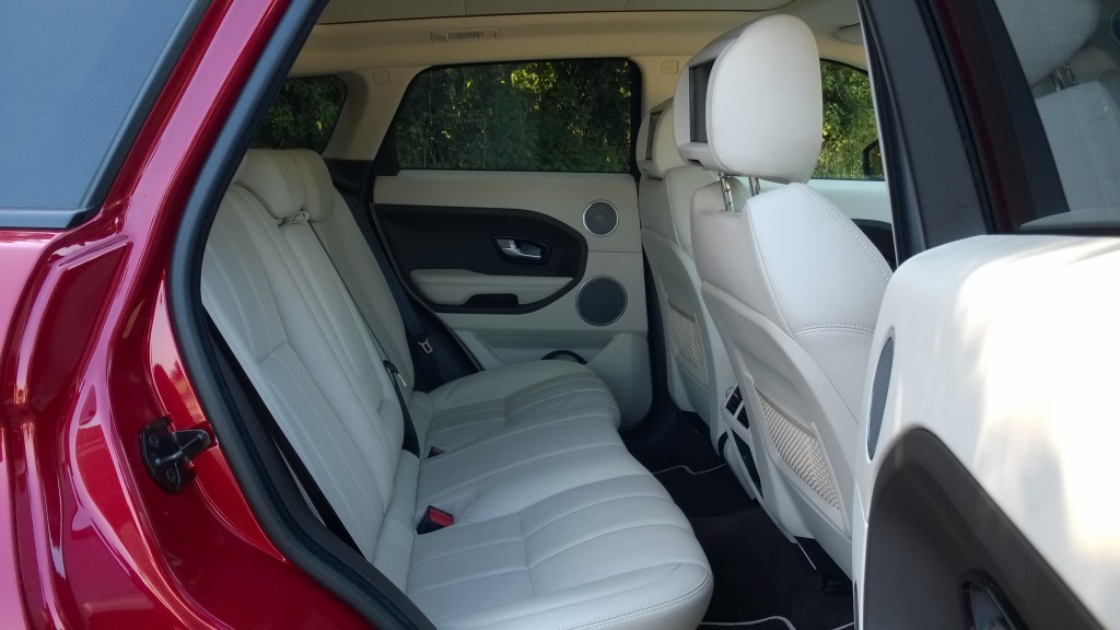 Evoque rear seats and legroom