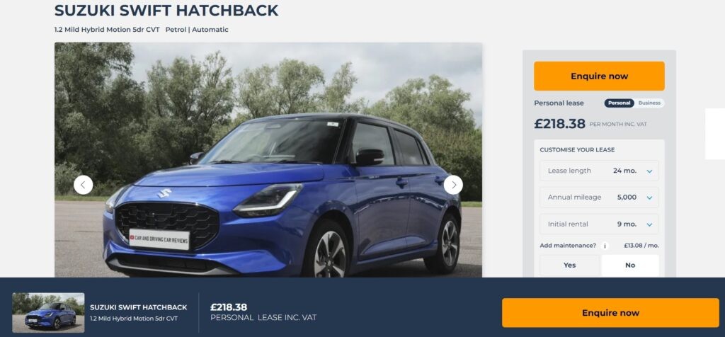 Car Leasing Manchester - Nippy city car in Blue with a great leasing offer from FVL
