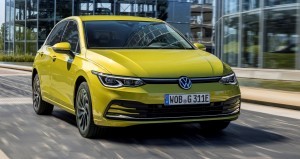 VW Golf eHybrid car lease front