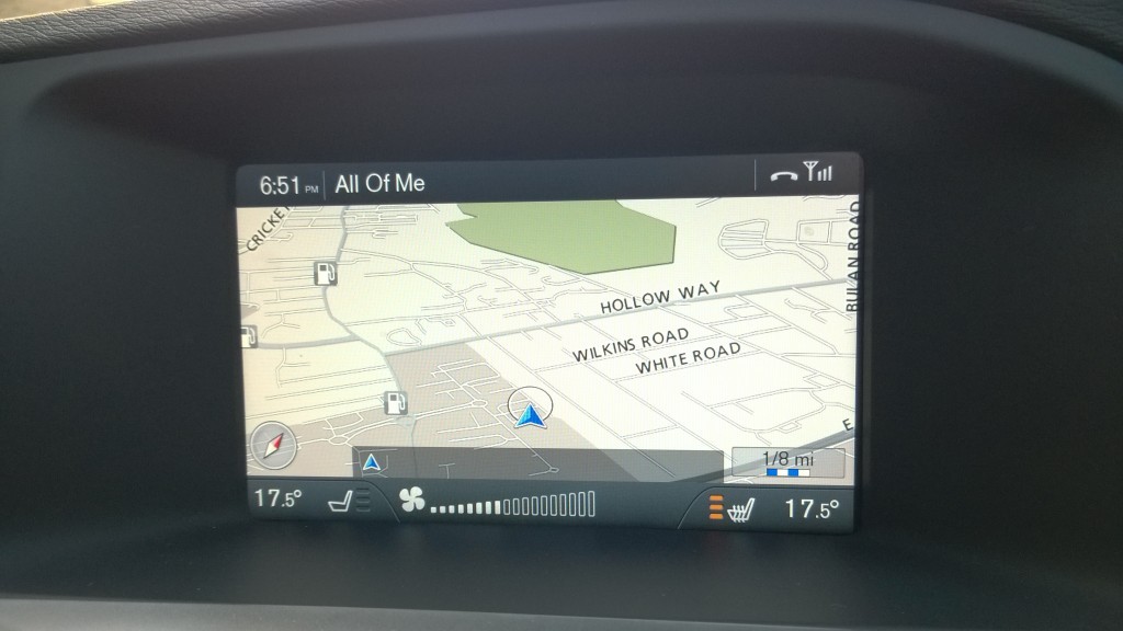 Satnav in executive car