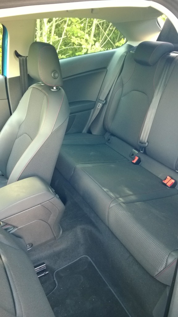 SEAT Leon FR review: interior rear